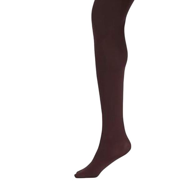 Italian Cotton Blend Tight Espresso Brown Medium B.ella Erika New Opaque Hosiery - Picture 2 of 5